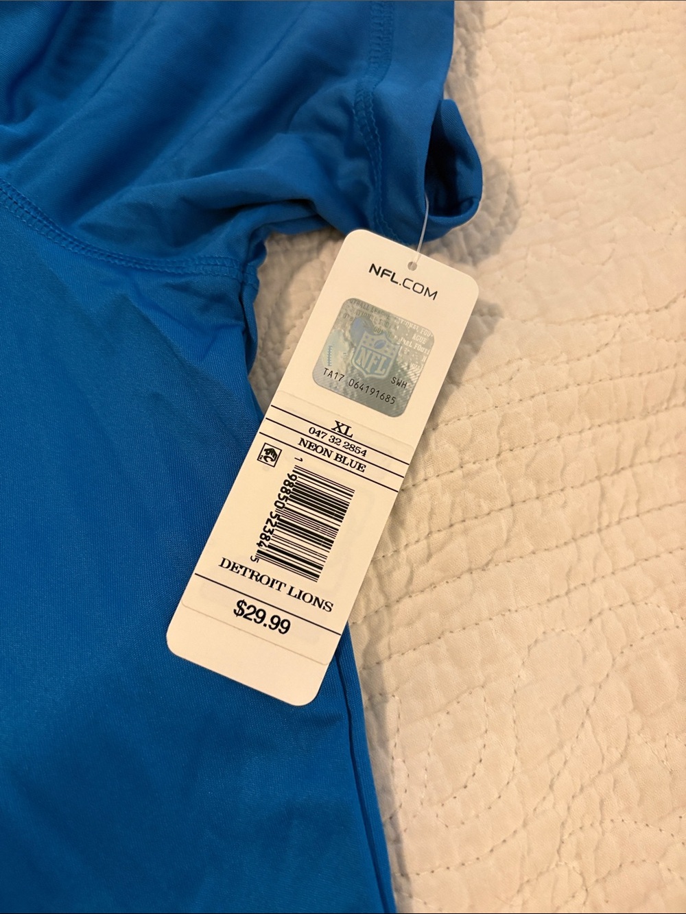 Detroit Lions Blue Polo Shirt - CSA XL NWT - Picture 3 of 4